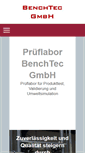 Mobile Screenshot of benchtec.com